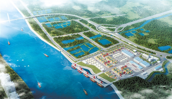 開平市三埠港搬遷項(xiàng)目效果圖。