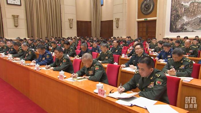 △2025年3月7日，解放軍和武警部隊代表團全體會議現(xiàn)場。