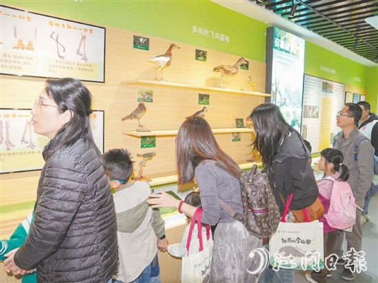 保護(hù)區(qū)宣教中心吸引不少市民前來(lái)參觀。