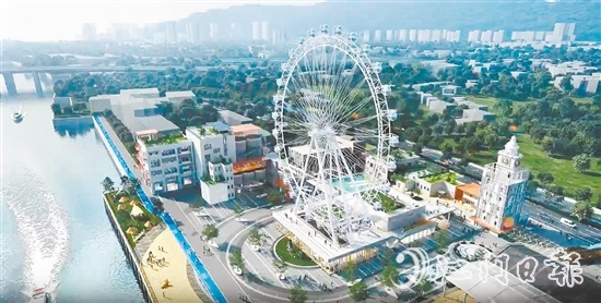 西江之眼摩天輪效果圖。