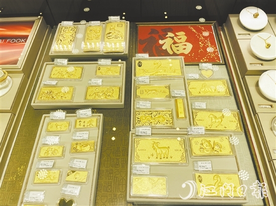 近期多家金飾品牌價格以上漲為主，部分品牌漲至年內(nèi)最高。