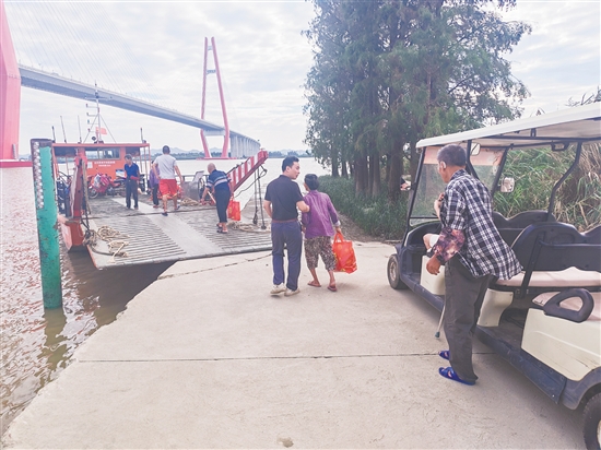 新會(huì)區(qū)三江鎮(zhèn)沙仔島是銀洲湖上的孤島，四面環(huán)水，僅靠渡船往來。昨日，三江鎮(zhèn)對(duì)沙仔島全島常住村民60多人全部進(jìn)行轉(zhuǎn)移。馮瑤君