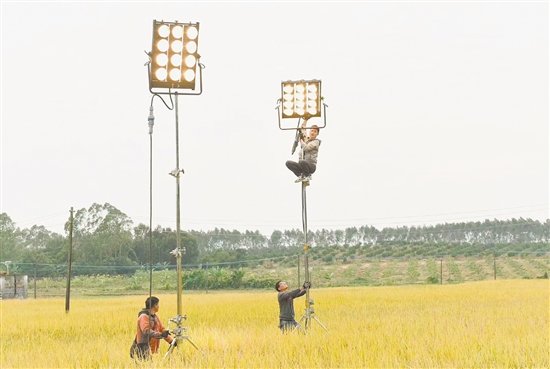 影片《英雄三元里》在臺山取景拍攝。