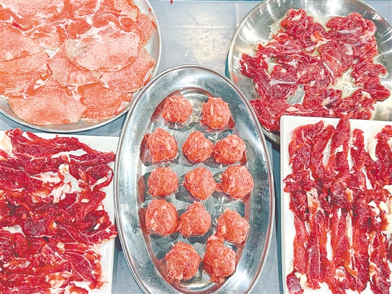 五洞牛肉新鮮美味。