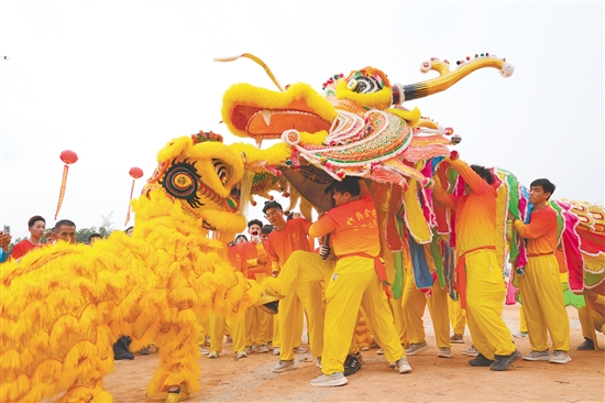 鶴山市2025年竹蓢第五屆金龍文化節(jié)舉行，金龍起舞，展現(xiàn)僑鄉(xiāng)文化魅力。陳佩筠