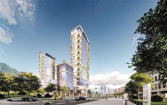 產(chǎn)業(yè)園效果圖。