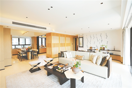 大平層擁有寬敞舒適的居住空間。