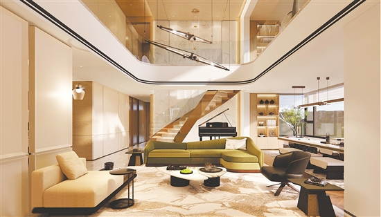 博學(xué)名苑在售復(fù)式產(chǎn)品備受關(guān)注。圖為效果圖。受訪者提供