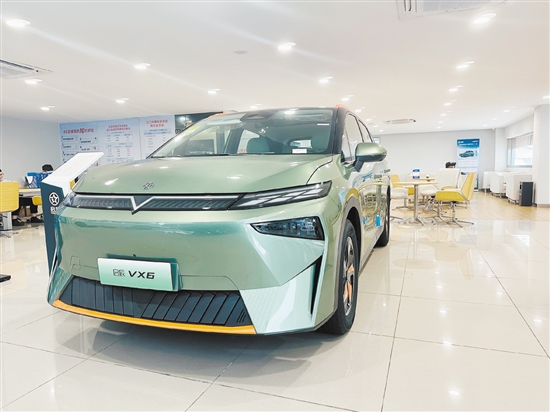 啟辰新款VX6造型時尚動感。